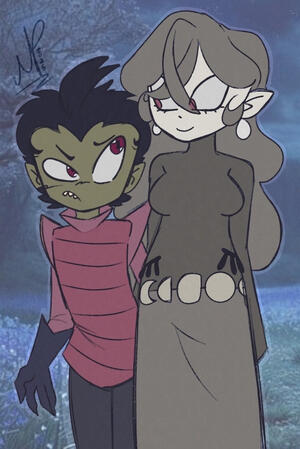 OC lore with a Canon Character.